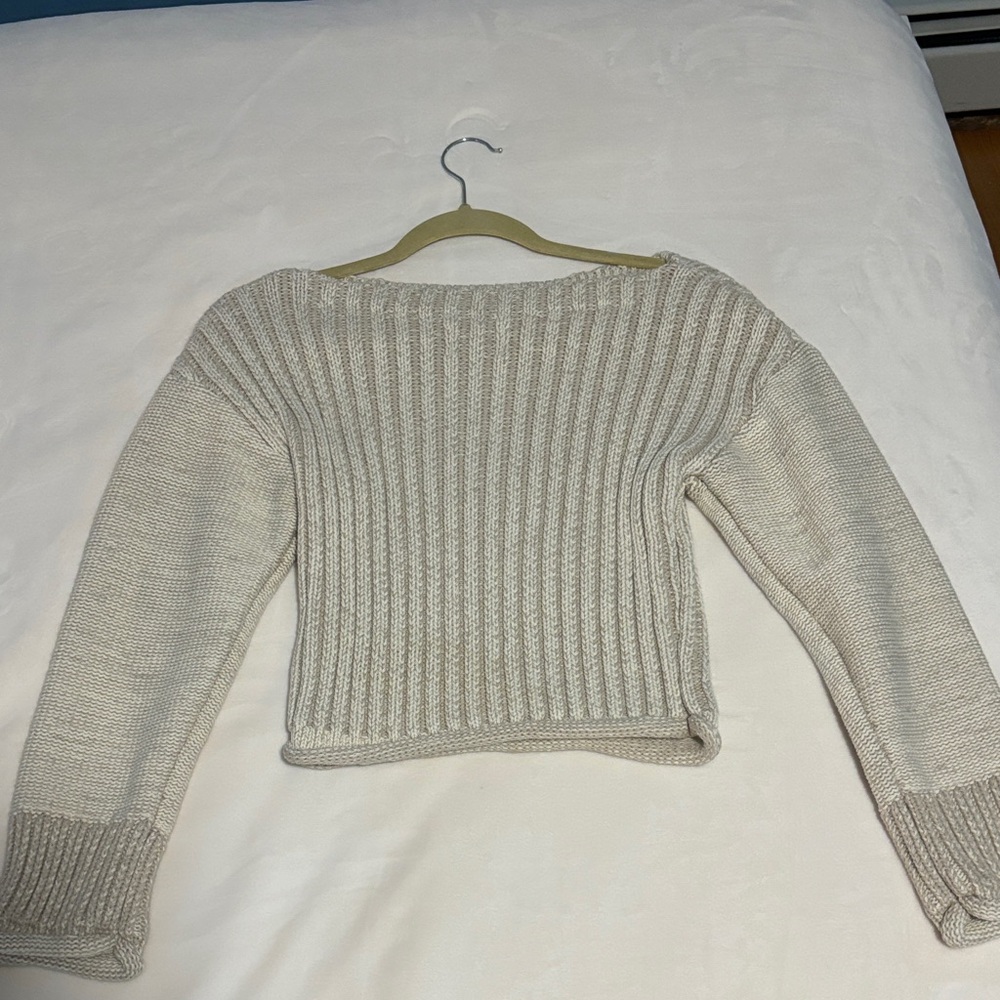 BDG Ribbed Cream Sweater